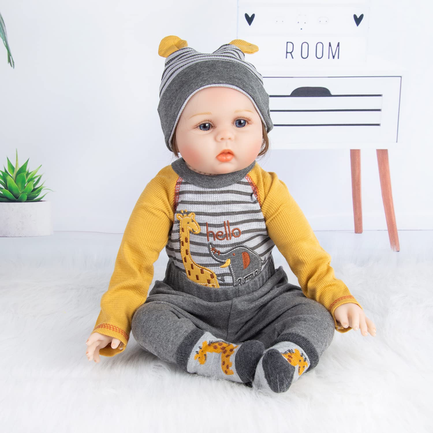 Amazon.co.jp: リボーンベビードール服 22~24インチ 新生児 リボーン